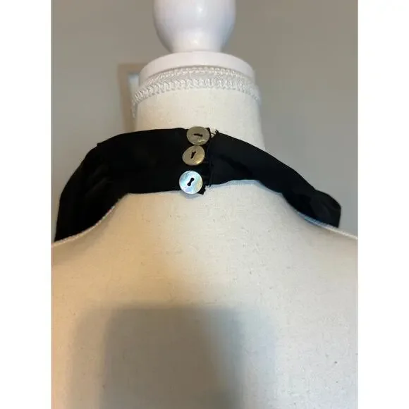 Show Me Your Mumu | Black Midi V Neck Satin Backless Halter Slip Dress | Large - Picture 13 of 16